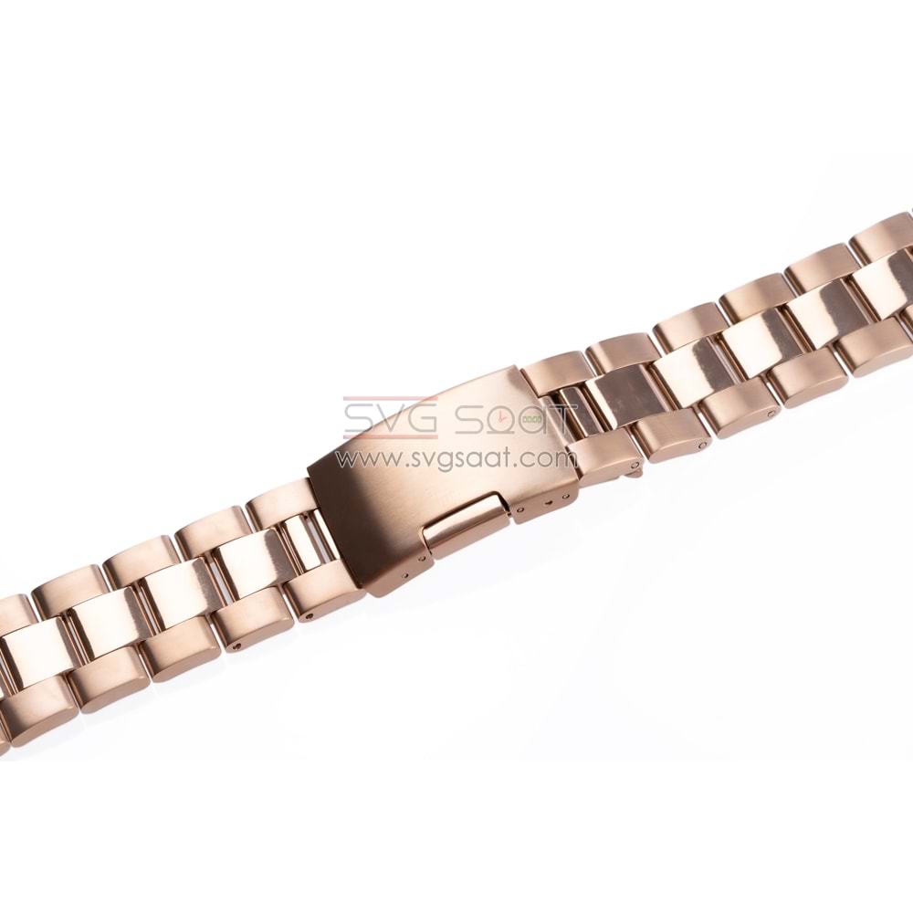 Paslanmaz Çelik Kordon MK1004 - Rose Gold - 22MM