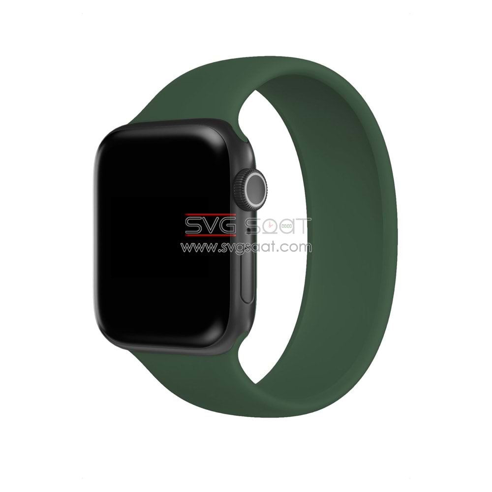 Apple watch uyumlu solo silikon kordon - KIRMIZI - 38/40 - S/M — fotoğraf 5