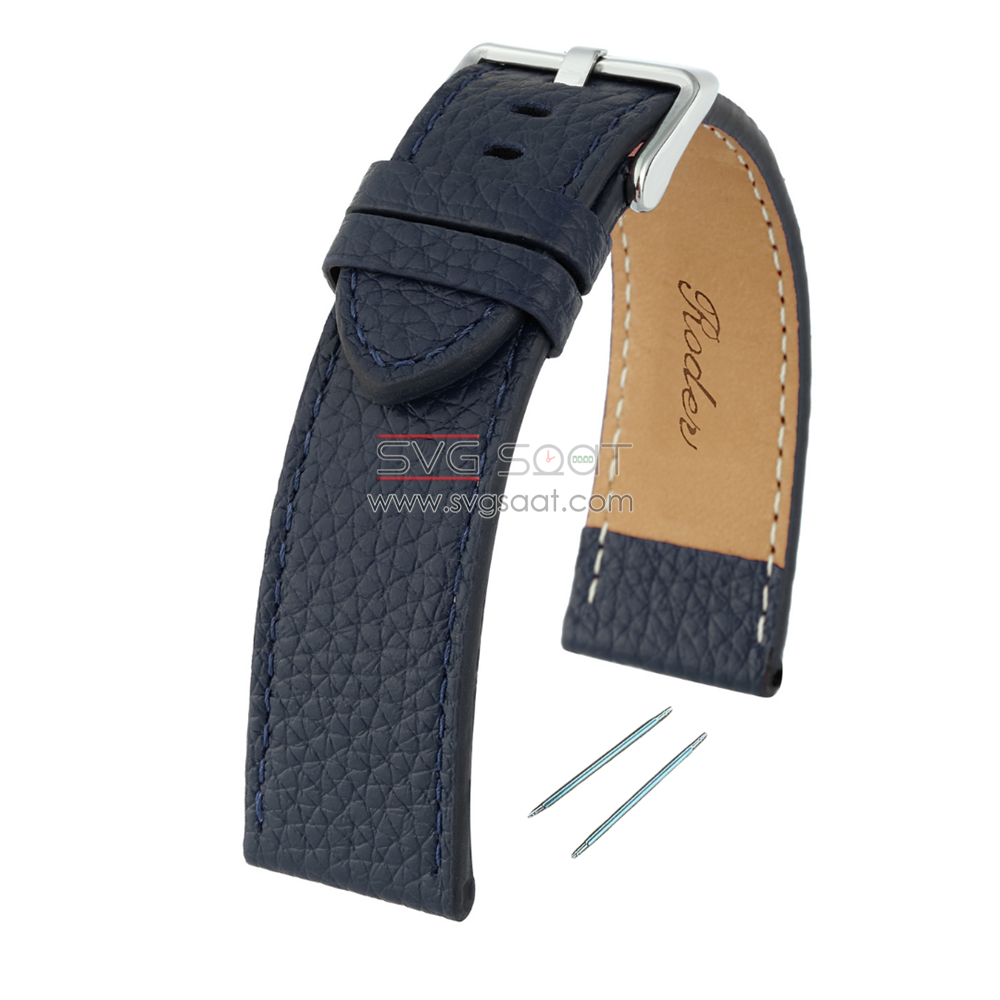 R4105S Roder Deri Kayış - Lacivert - 24X24MM