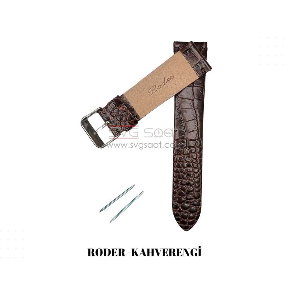 R4174 Roder Deri Kayış - Kahverengi - 22X18MM — fotoğraf 3
