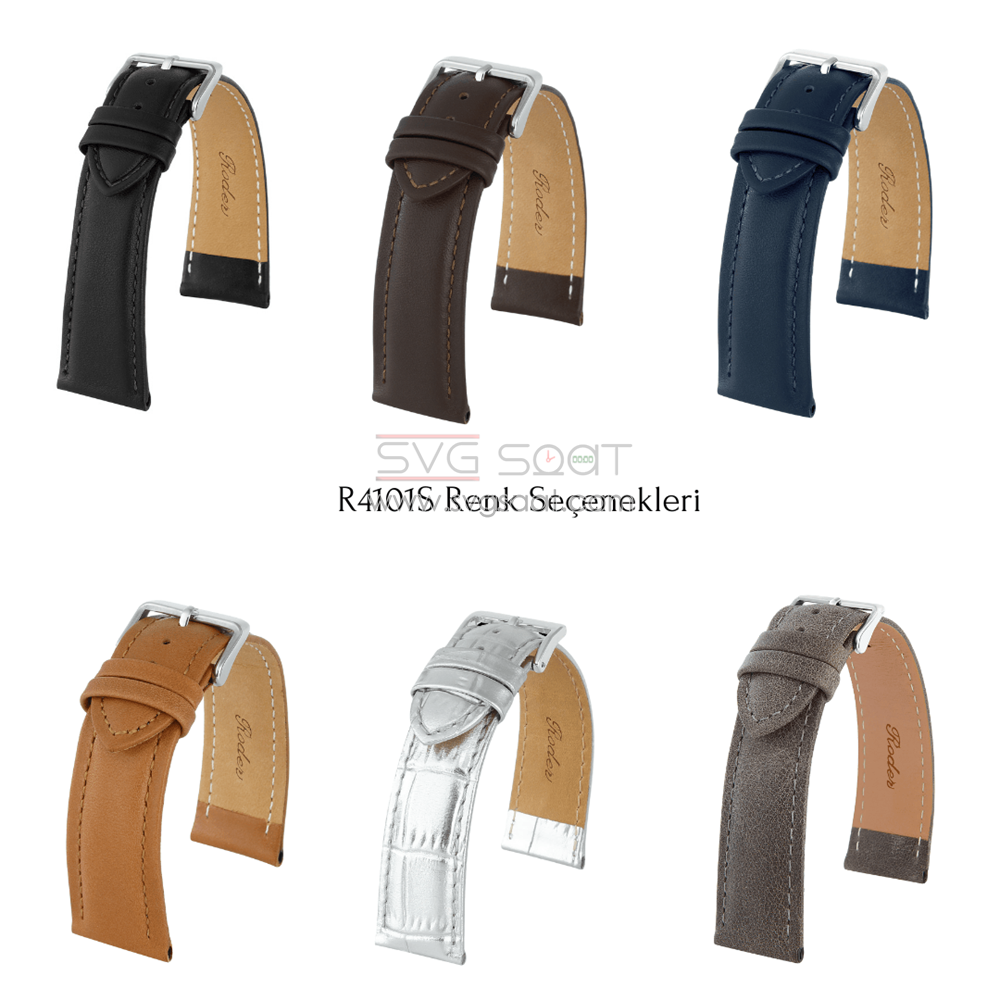 R4101S Roder Deri Kayış - Kahverengi - 24MM — fotoğraf 2