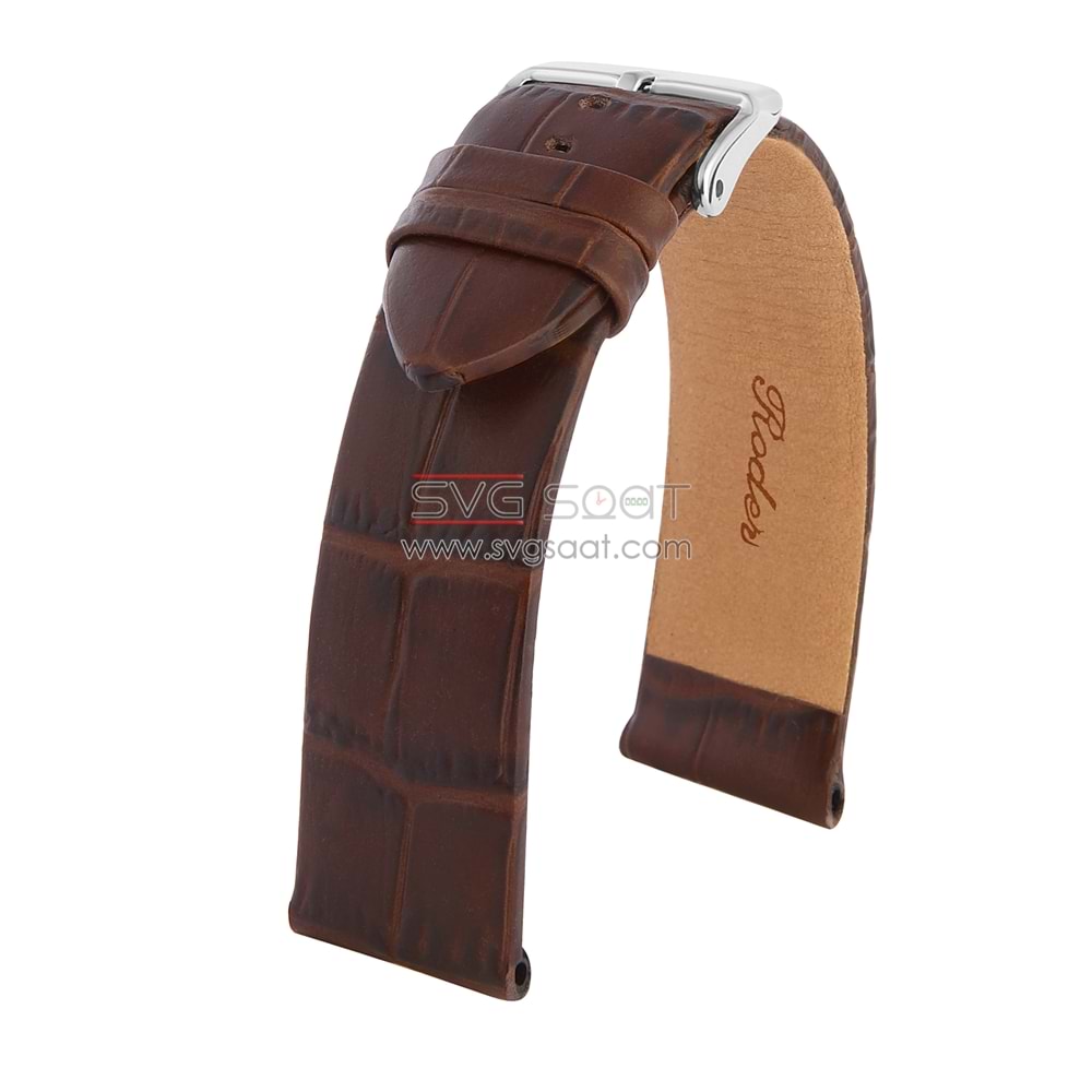 R4173 Roder Deri Kayış - Kahverengi - 22MM