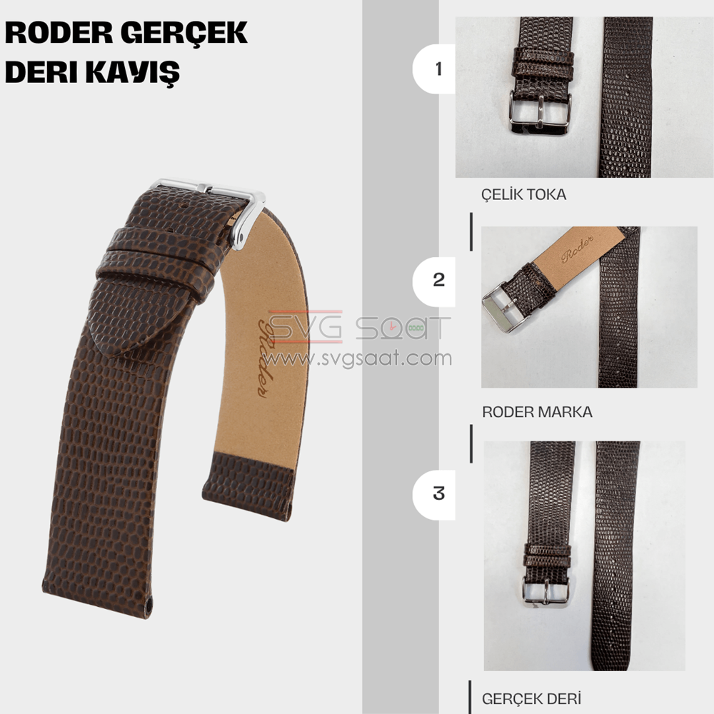 R4157 Roder Deri Kayış - Kahverengi — fotoğraf 3