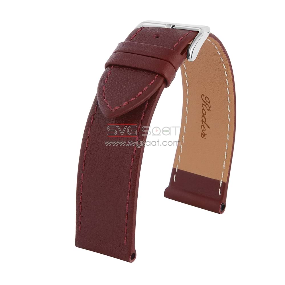 R4150S Roder Deri Kayış - Bordo - 24MM