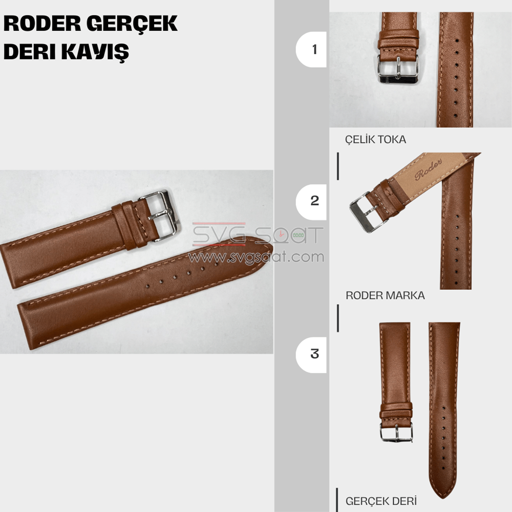 R4176S Roder Deri Kayış - Taba — fotoğraf 5