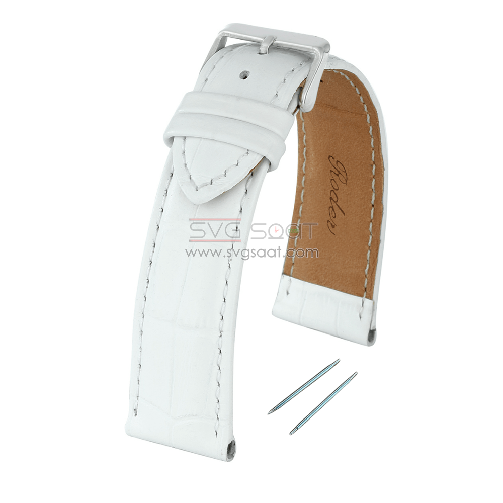 R4102S Roder Deri Kayış - Beyaz - 10MM — fotoğraf 2