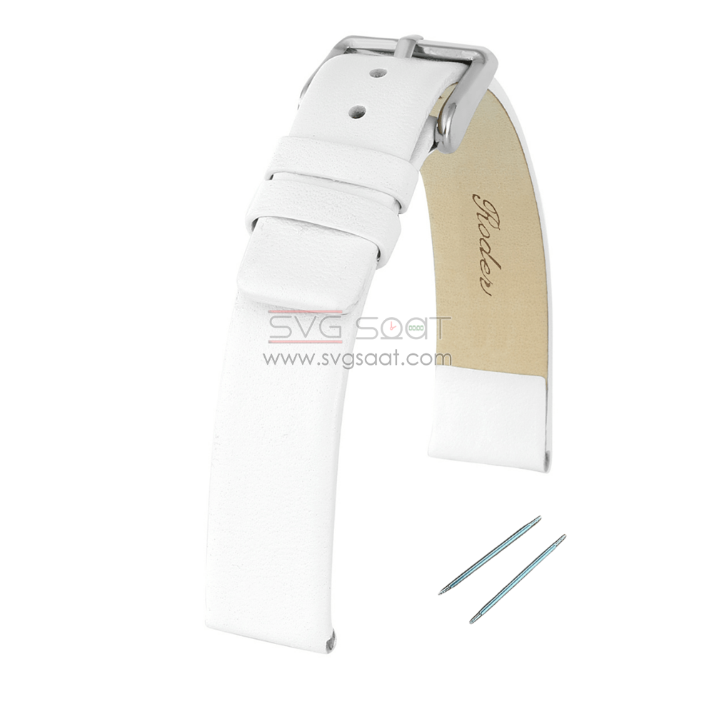 R4103 Roder Deri Kayış - Beyaz - 22X22MM — fotoğraf 5