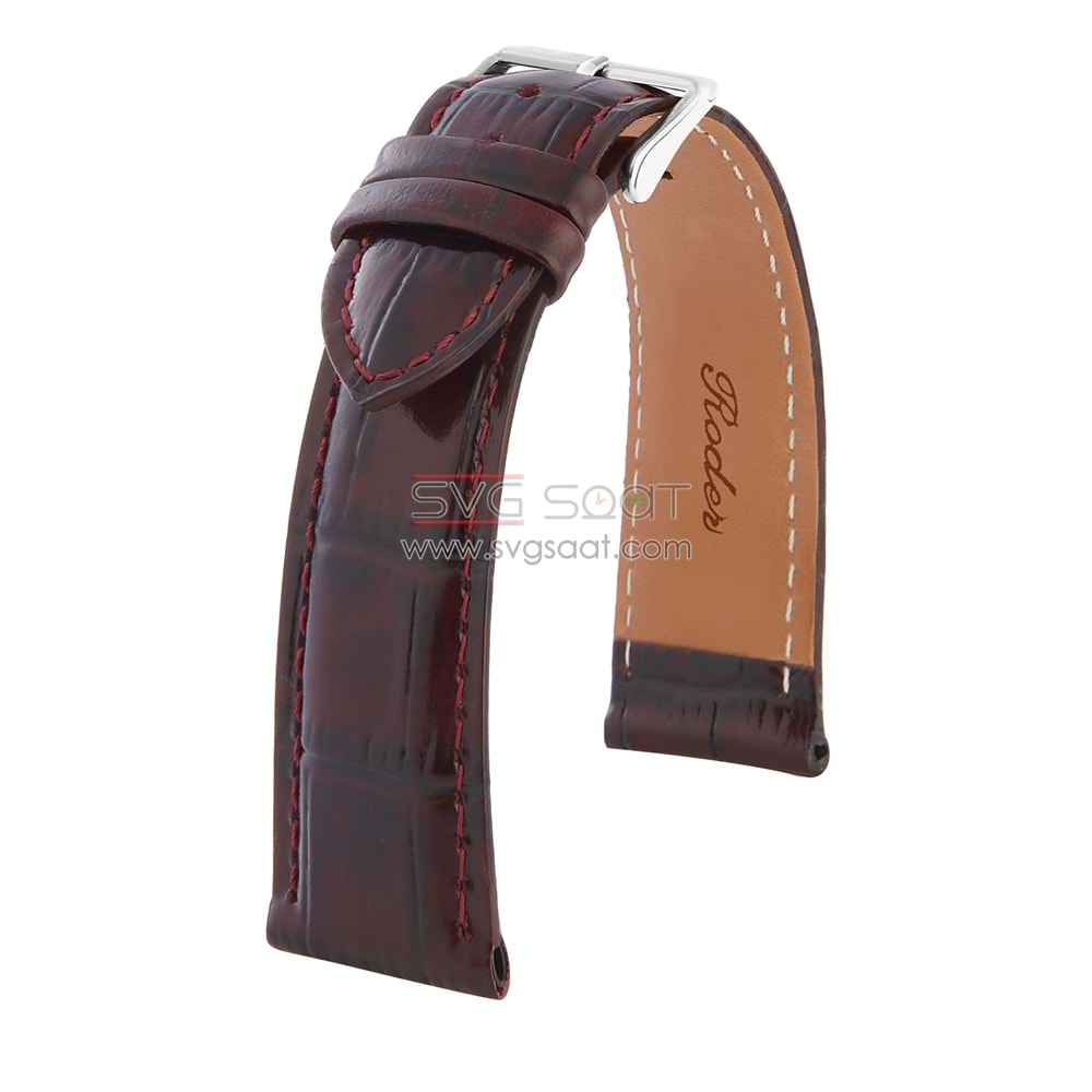R4102S Roder Deri Kayış - Bordo - 20MM — fotoğraf 2