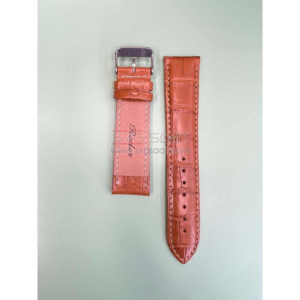 R4102W Roder Deri Kayış - Taba - Beyaz - 22MM — fotoğraf 3