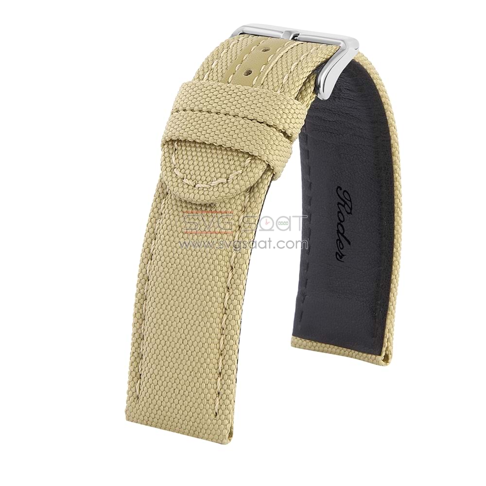 R4104S Roder Deri Kayış - Bej - 22X22MM