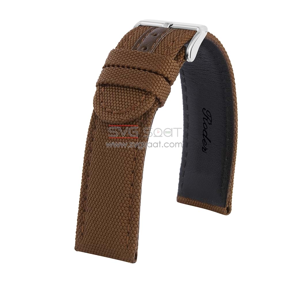 R4104S Roder Deri Kayış - Kahverengi - 22X22MM