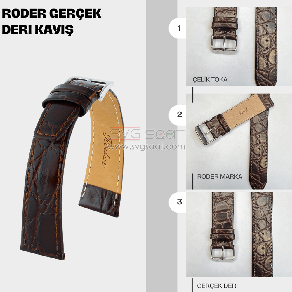 R4149S Roder Deri Kayış - Kahverengi — fotoğraf 3