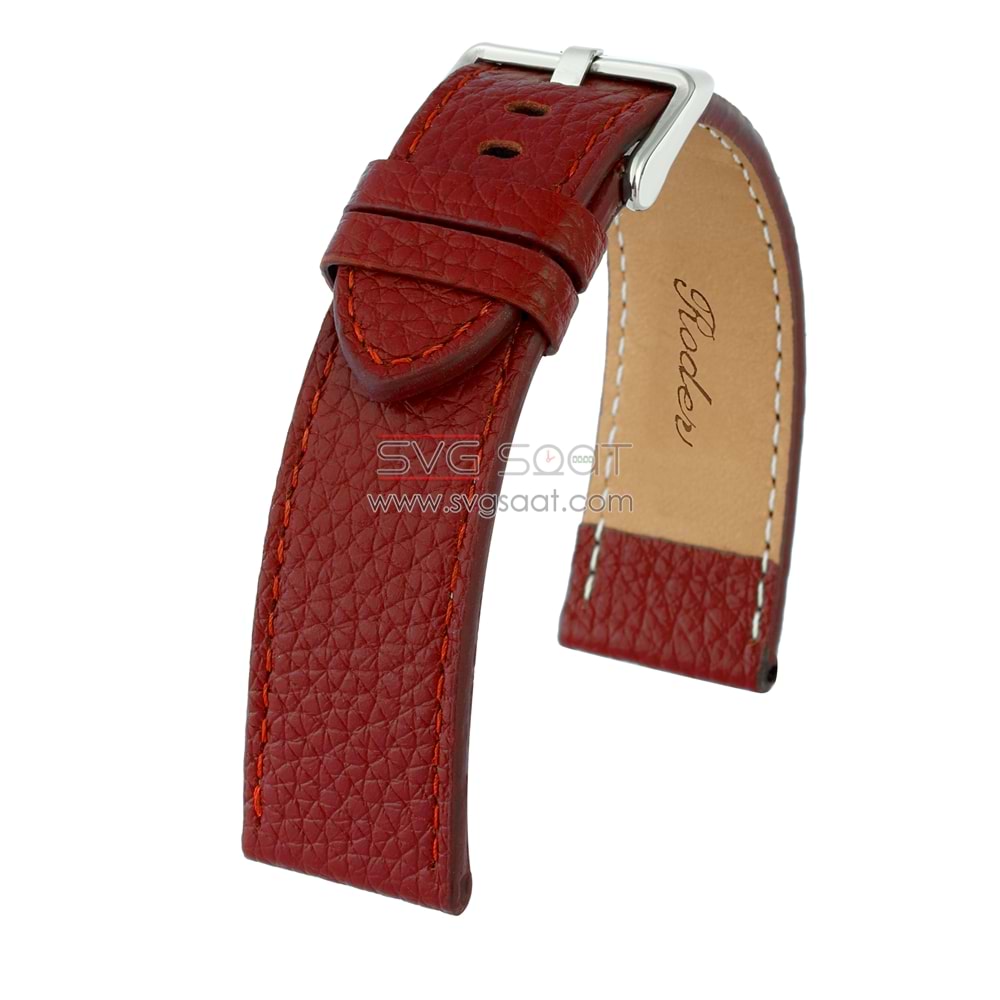 R4105S Roder Deri Kayış - Bordo - 24MM