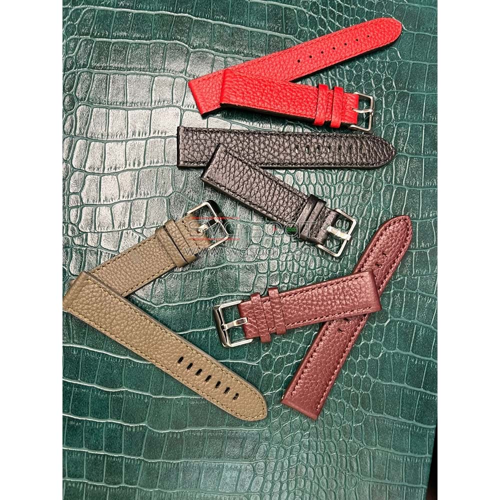 R4105S Roder Deri Kayış - Kırmızı - 22MM — fotoğraf 4