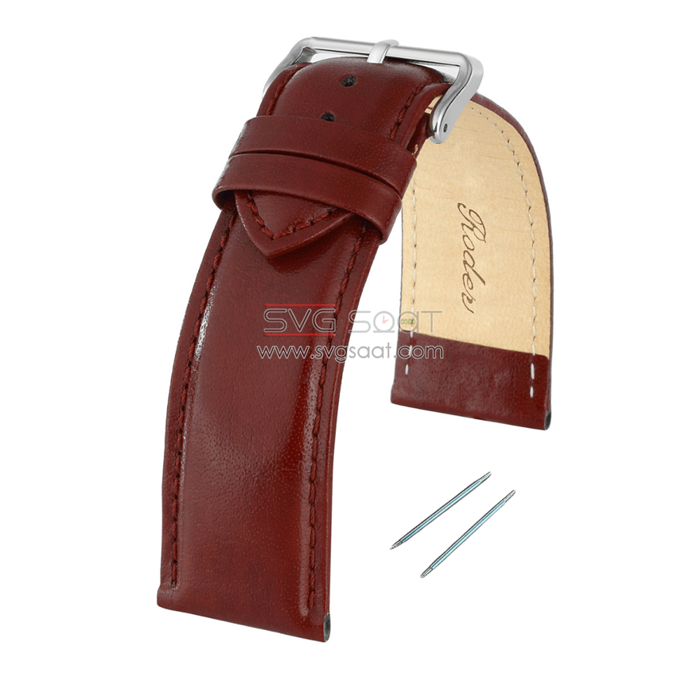 R4106S Roder Deri Kayış - Bordo - 20MM — fotoğraf 2