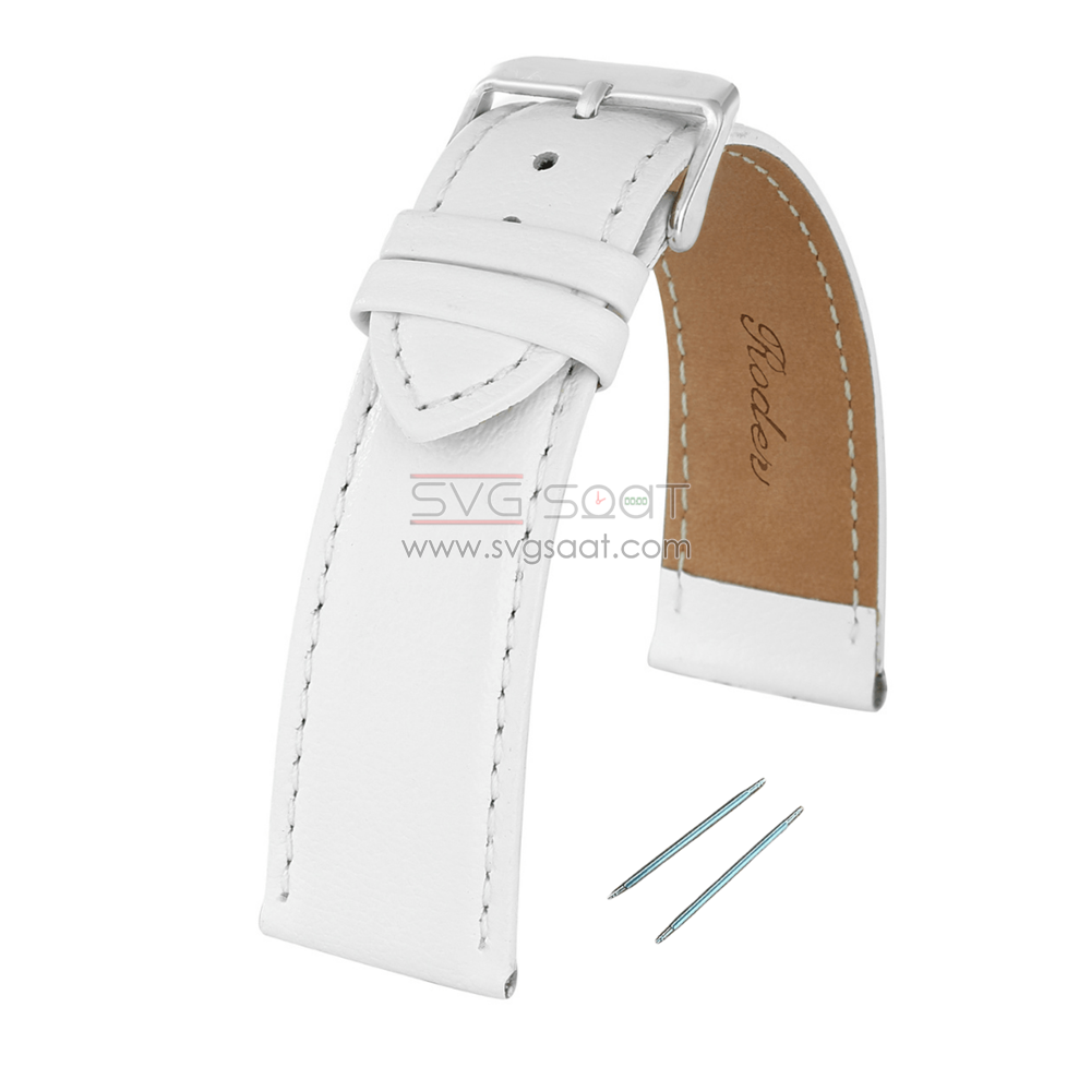 R4106S Roder Deri Kayış - Beyaz - 22X18MM — fotoğraf 4