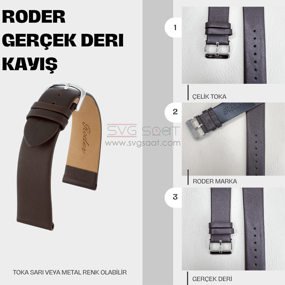 R4146 Roder Deri Kayış - Kahverengi - 06MM — fotoğraf 5
