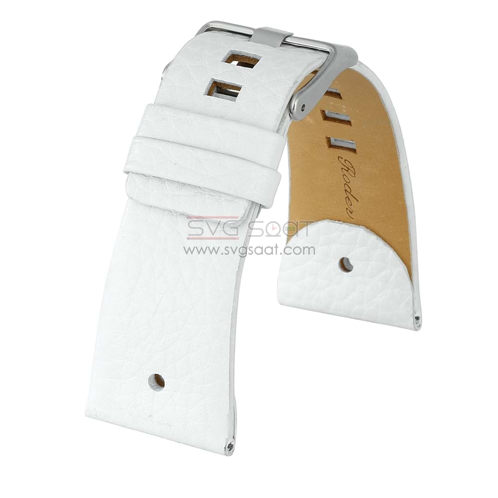 R4110 Roder Deri Kayış - Beyaz - 28X24MM