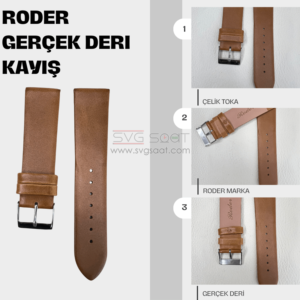 R4146 Roder Deri Kayış - Taba — fotoğraf 4