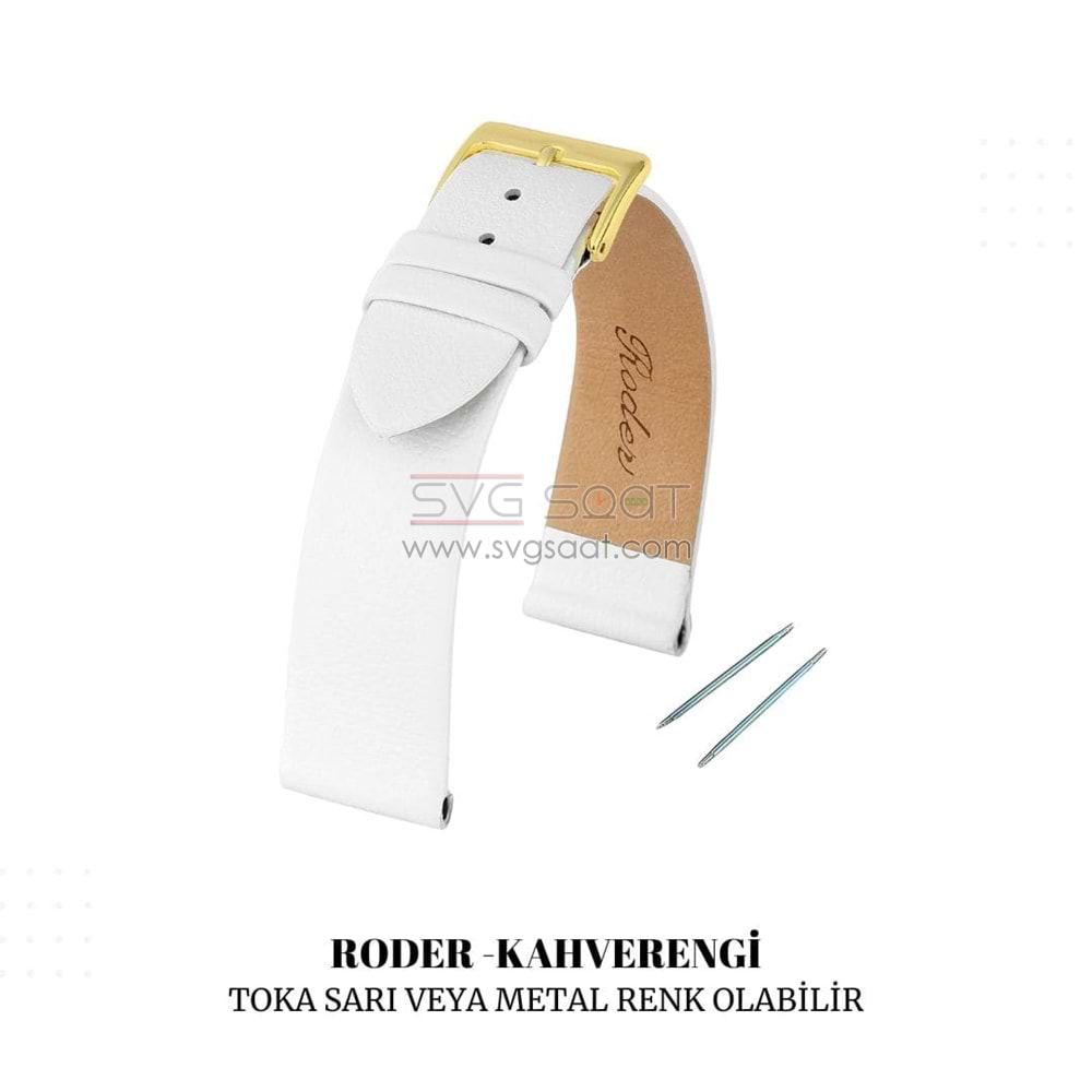 R4146 Roder Deri Kayış - Beyaz — fotoğraf 2