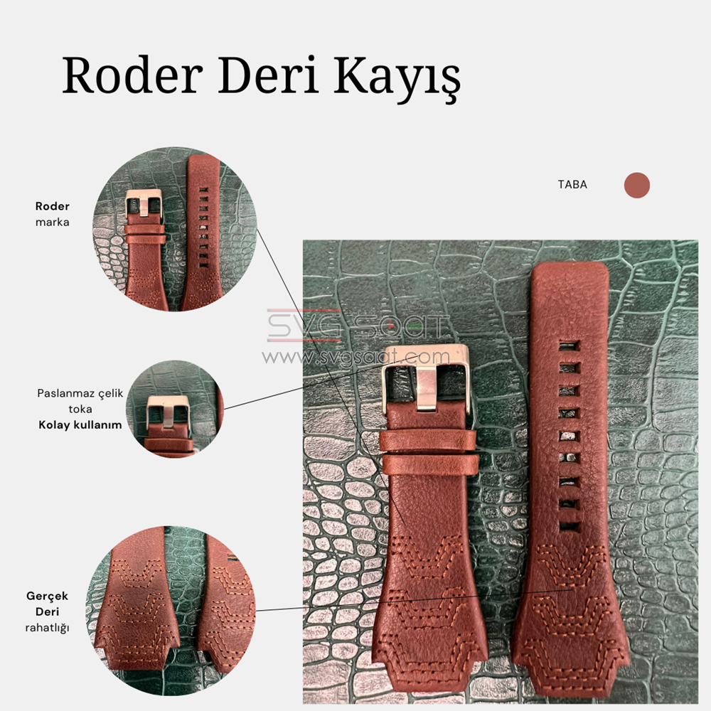 R4113 Roder Deri Kayış - Kahverengi - 35MM — fotoğraf 3