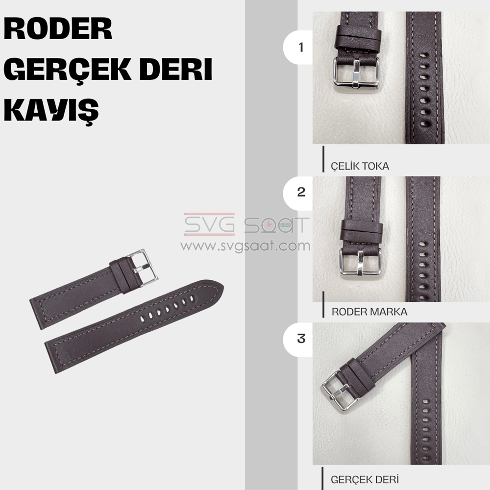 R4145S Roder Deri Kayış - Kahverengi — fotoğraf 4
