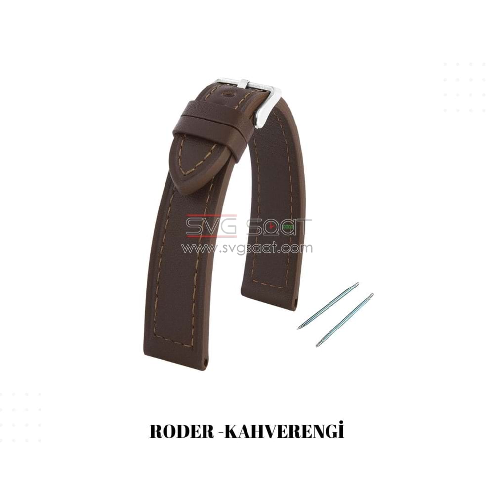 R4145S Roder Deri Kayış - Kahverengi - 24MM — fotoğraf 2