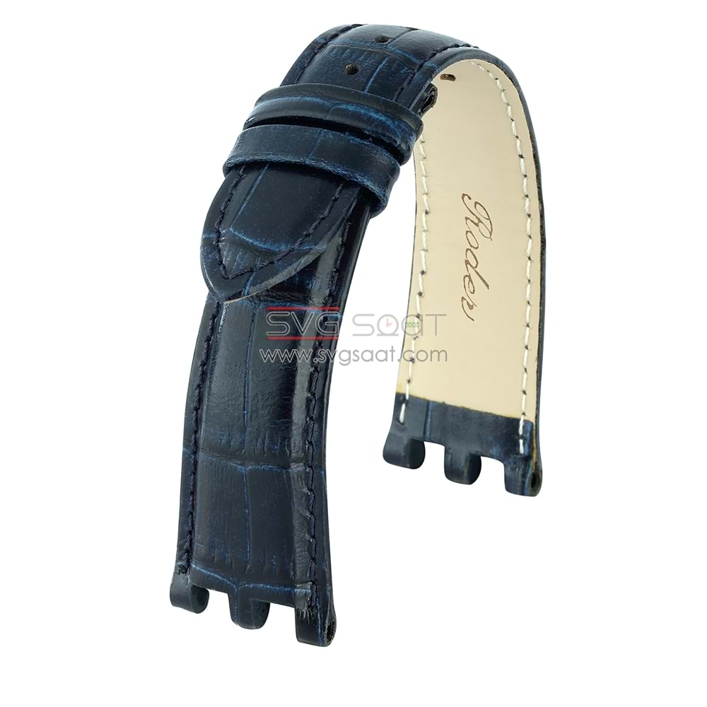 R4118S Roder Deri Kayış - Lacivert - 22MM