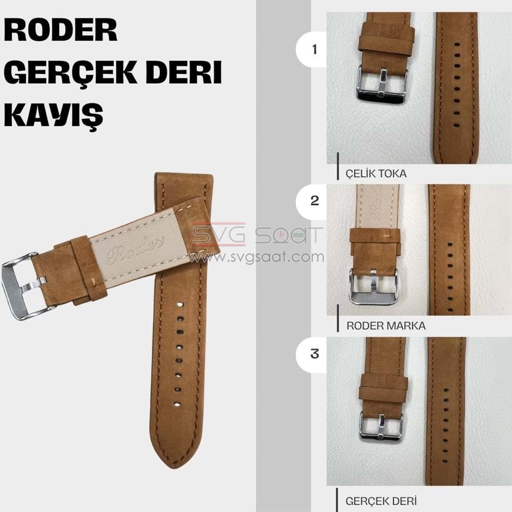 R4138S Roder Deri Kayış - Taba — fotoğraf 3