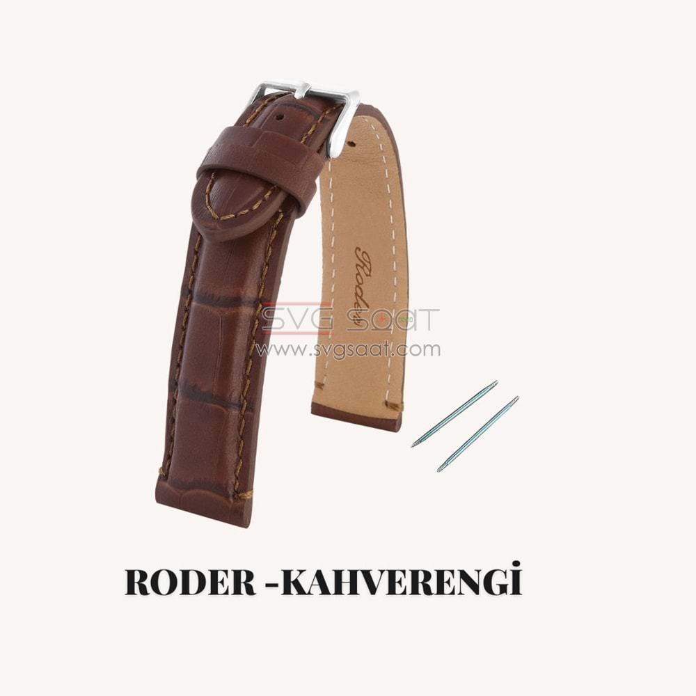 R4137S Roder Deri Kayış - Kahverengi - 18MM — fotoğraf 5