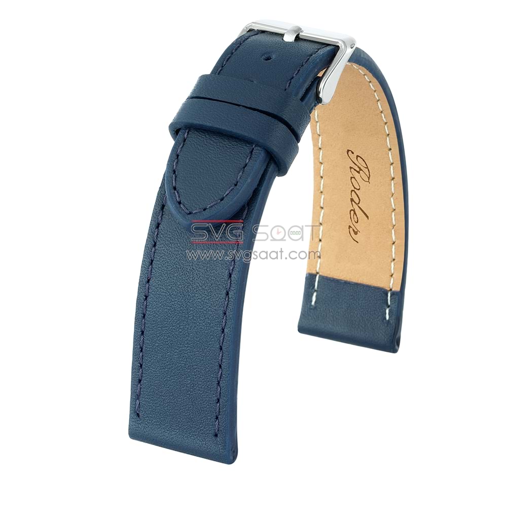 R4136S Roder Deri Kayış - Lacivert - 22X22MM