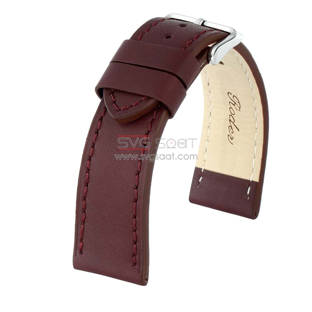 R4136S Roder Deri Kayış - Bordo - 22MM — fotoğraf 2