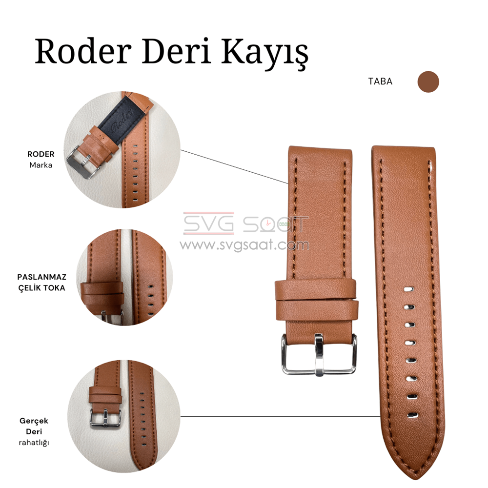 R4136S Roder Deri Kayış - Taba — fotoğraf 4