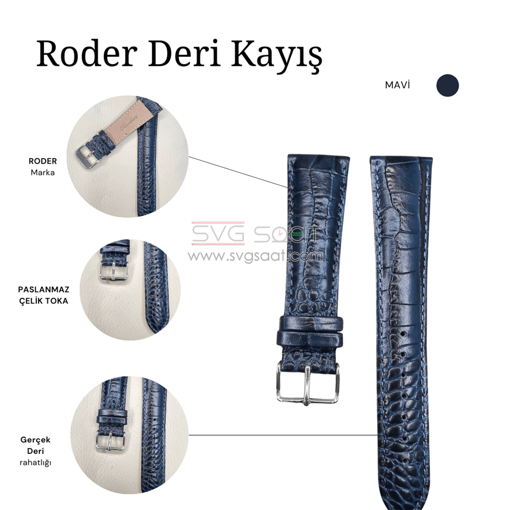 R4134S Roder Deri Kayış - Lacivert — fotoğraf 4