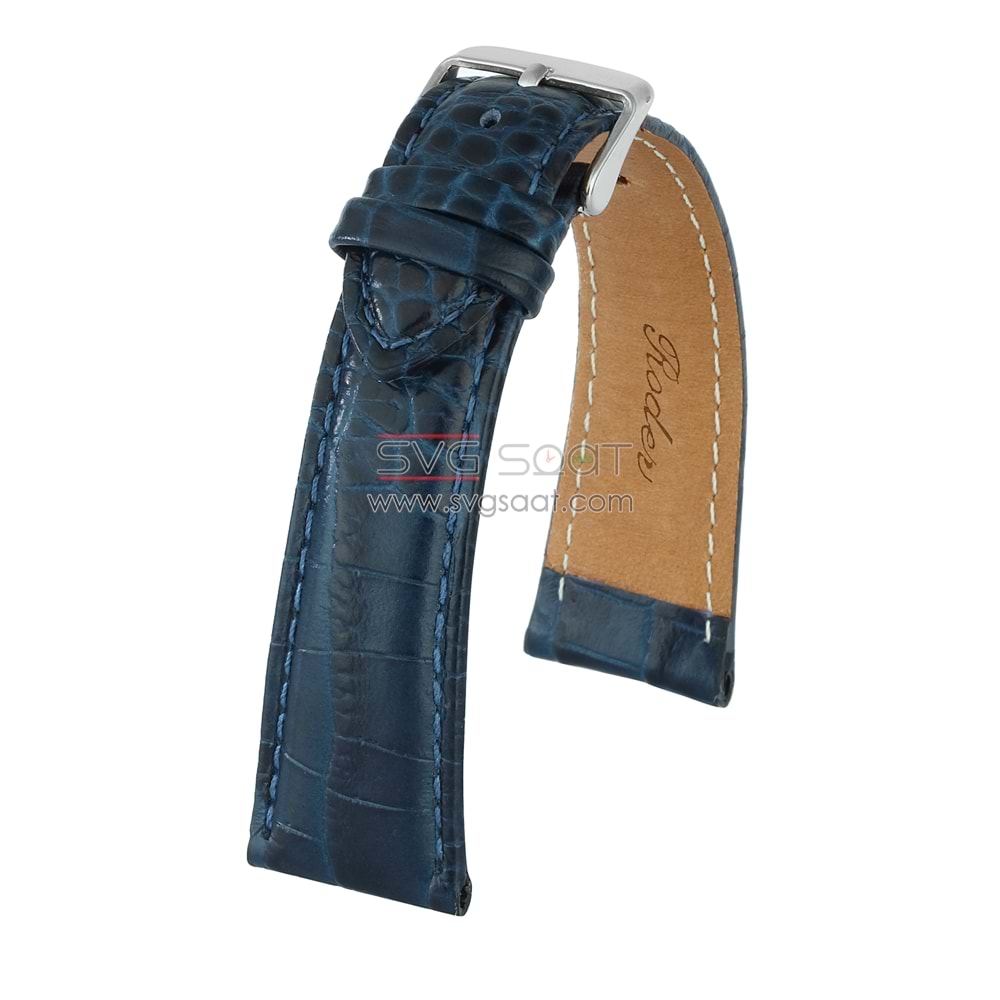 R4134S Roder Deri Kayış - Lacivert - 22X18MM