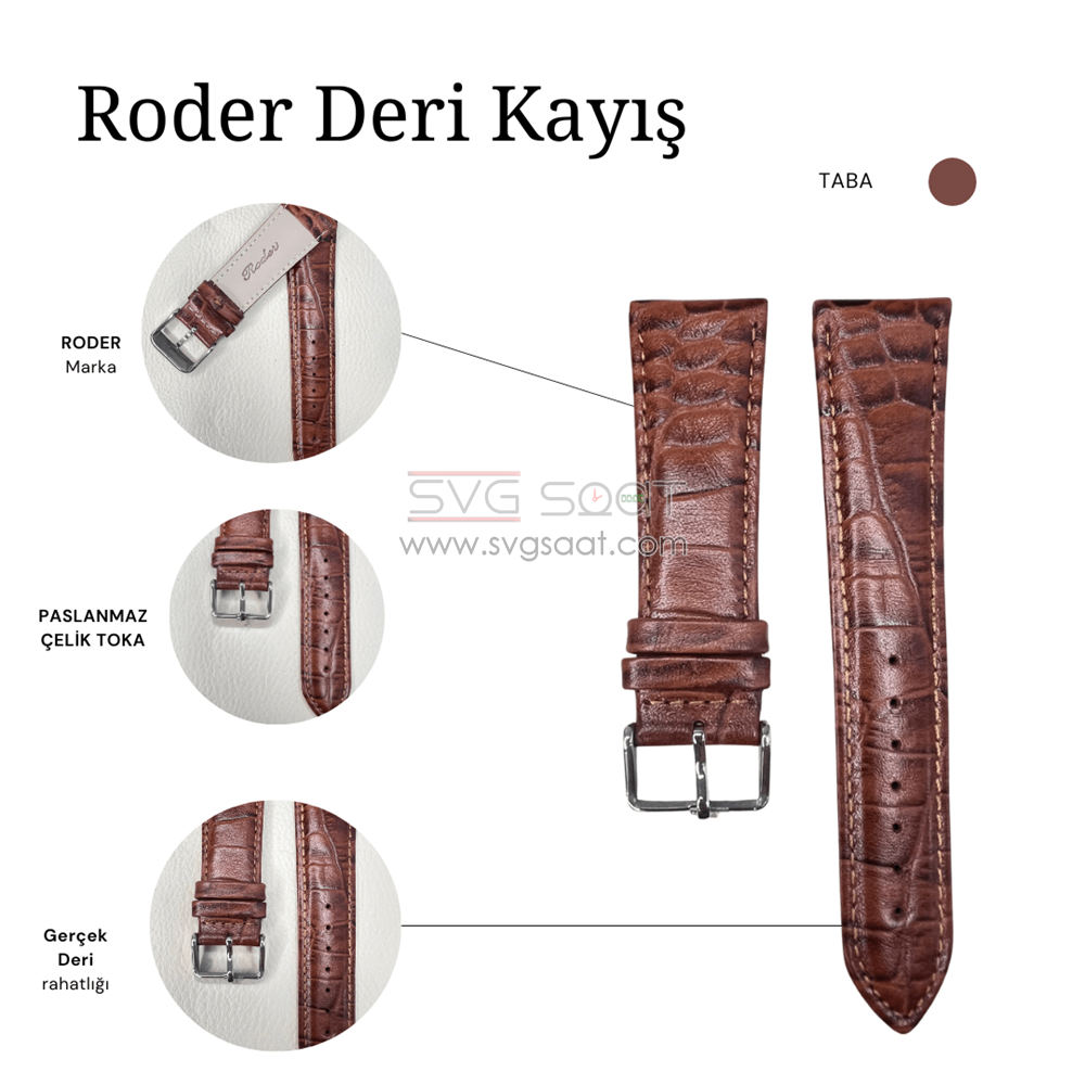 R4134S Roder Deri Kayış - Taba — fotoğraf 4