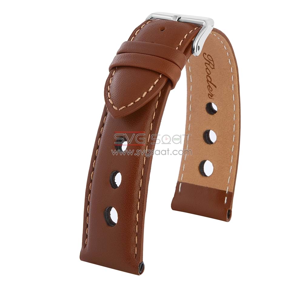 R4129S Roder Deri Kayış - Taba - 22MM