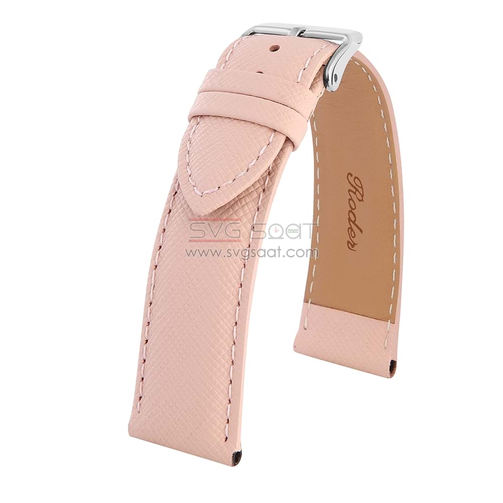 R4107S Roder Deri Kayış - Pembe - 22MM