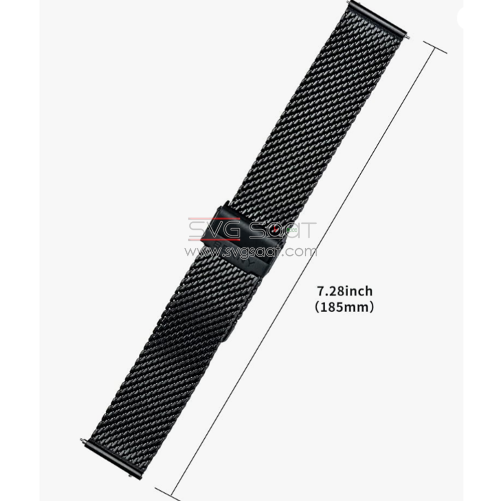 Paslanmaz Çelik Kordon MK1003 - BL - 22MM — fotoğraf 3