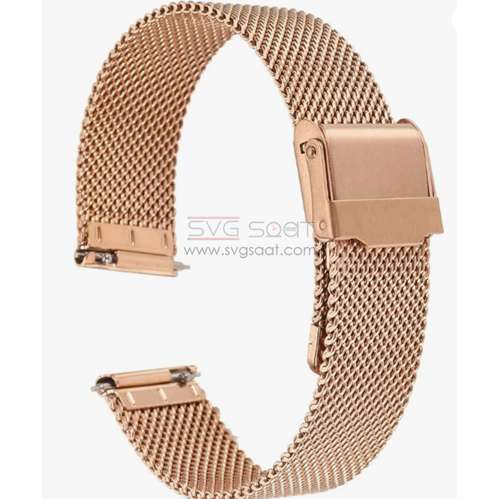 Paslanmaz Çelik Kordon MK1003 - Rose Gold - 24MM