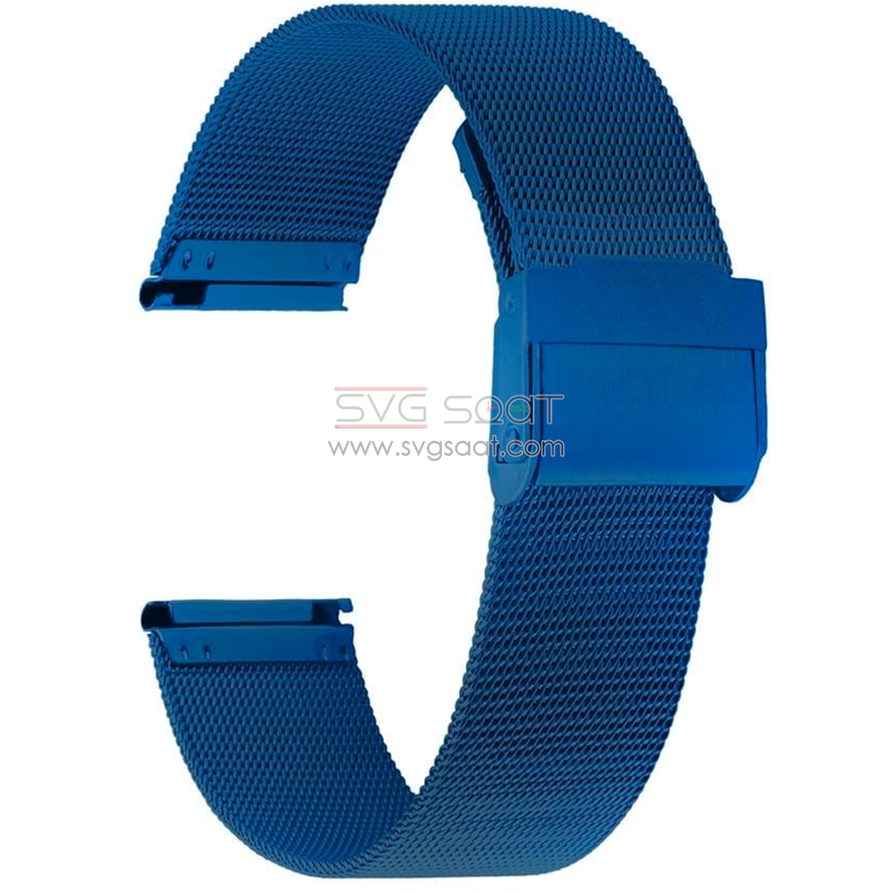 Paslanmaz Çelik Kordon MK1002-BLUE - 20MM