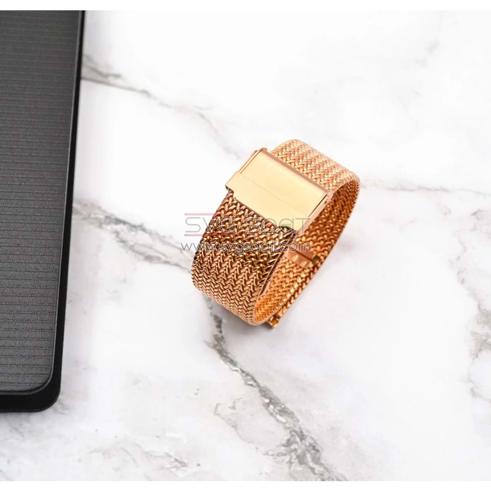 Paslanmaz Çelik Kordon MK1002-GOLD - 24MM — fotoğraf 2