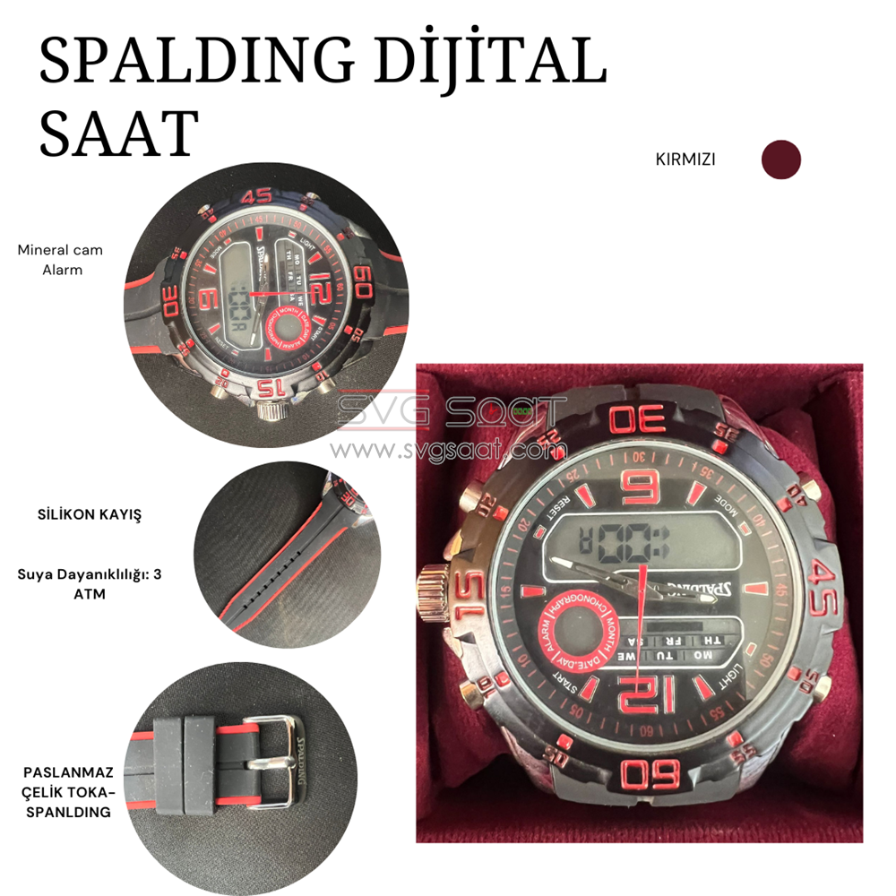 Spaldıng SP-51 Dijital Spor Saat — fotoğraf 2