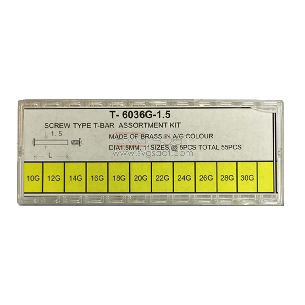 1,5 Vidalı Pim Set (gold)