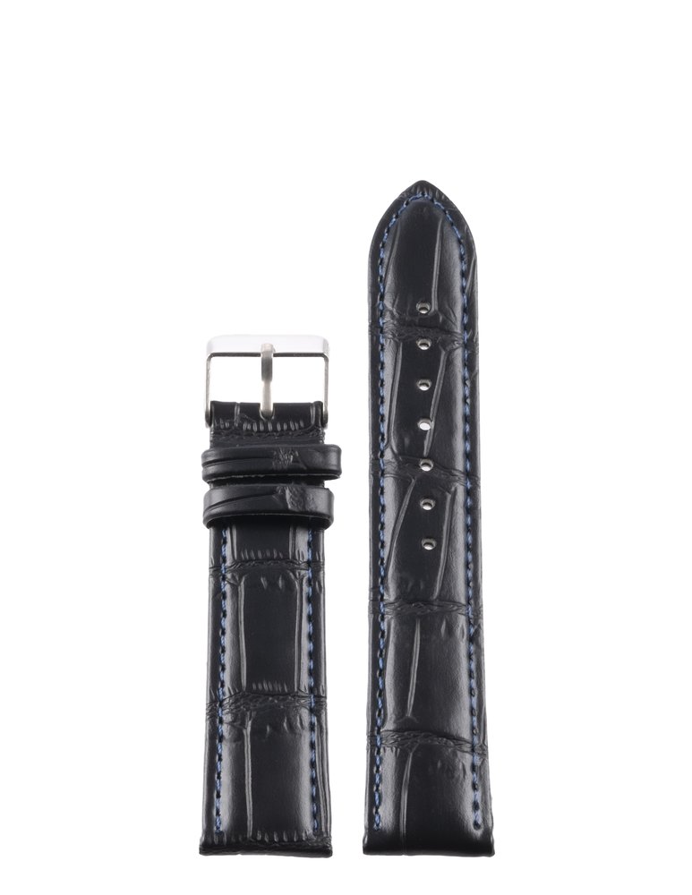 OSO 3556 Saat Kordonu - SİYAH - MAVİ - 18MM