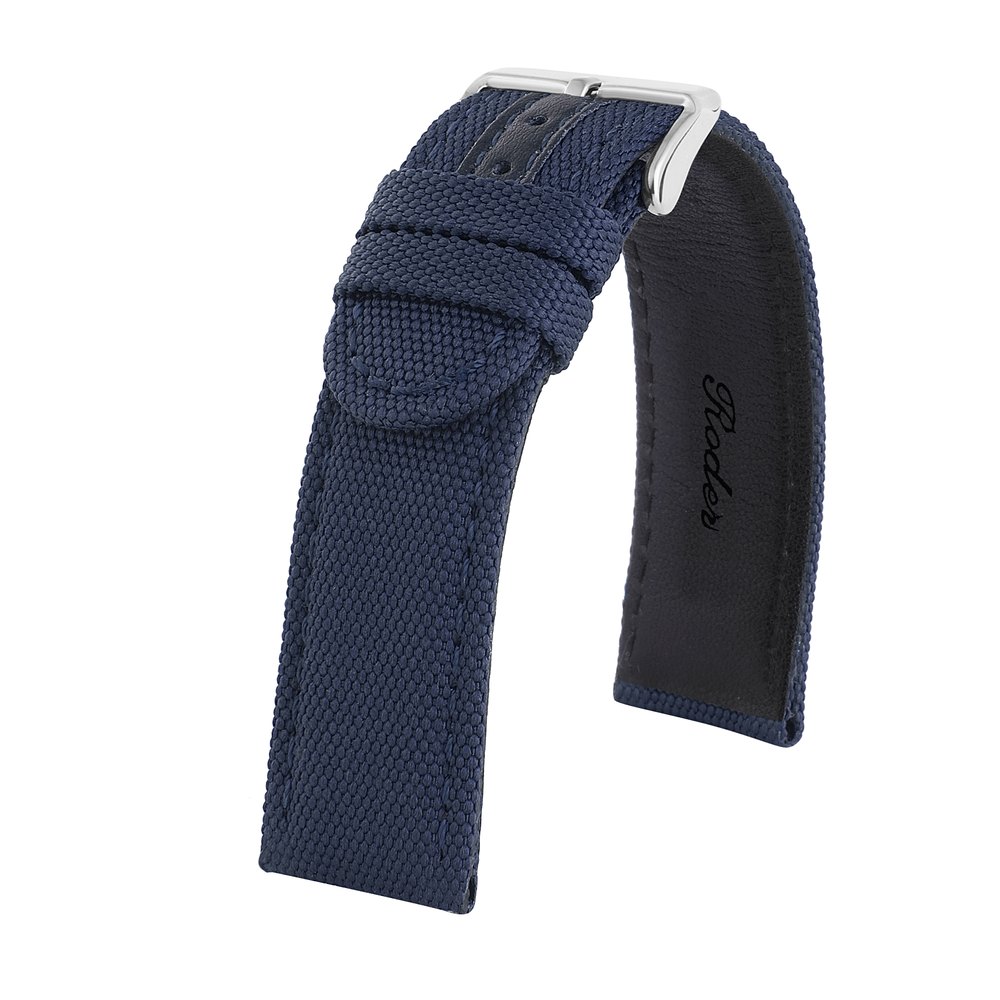 R4104S Roder Deri Kayış - Lacivert - 22X22MM