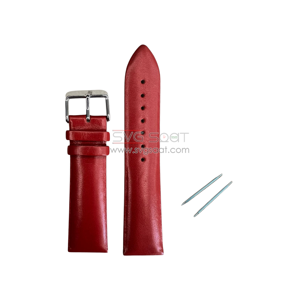 R4108 Roder Deri Kayış - Kırmızı - 18MM