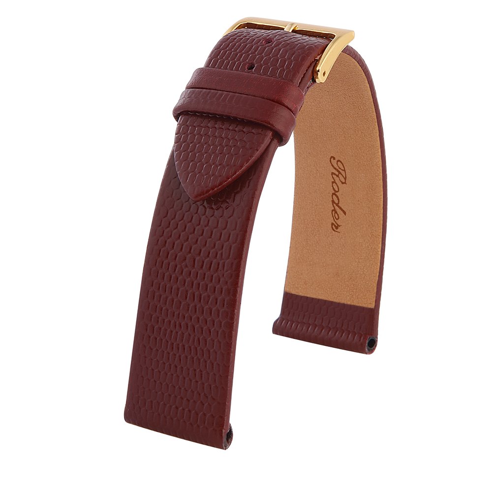 R4157 Roder Deri Kayış - Bordo - 18MM