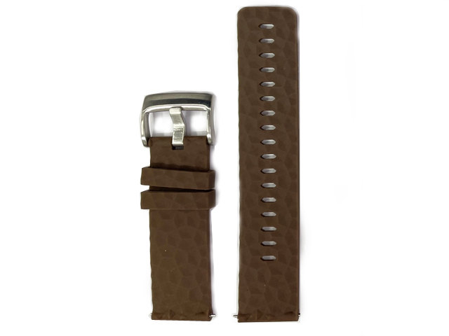 S108N Orjinal Silikon Kordon - KAHVERENGİ - 24MM