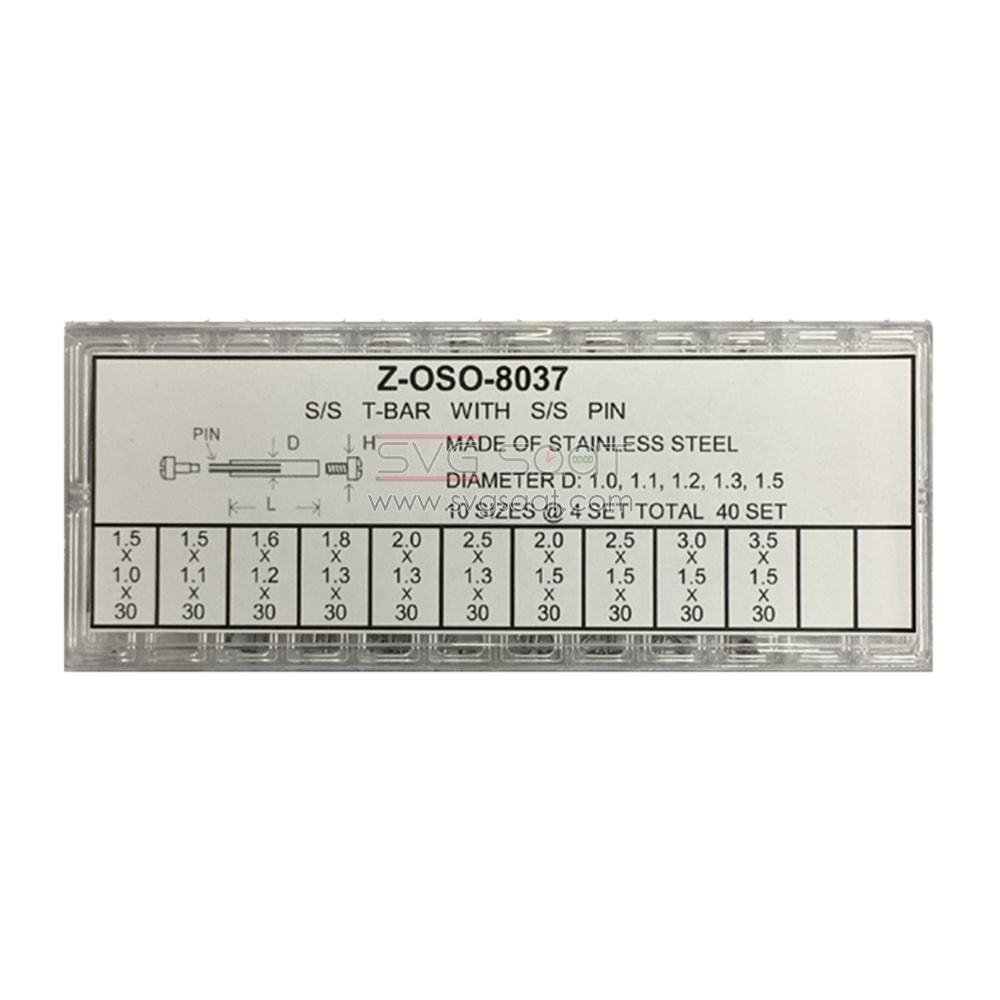 Z-OSO-8037 Vidalı Pim Set